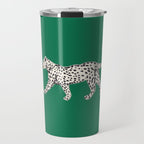 White leopard with red lips Travel Mug Gallery Image 1