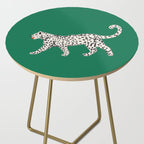 White leopard with red lips Side Table Gallery Image 2