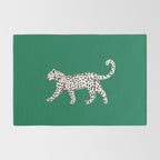 White leopard with red lips Rug Gallery Image 2