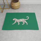 White leopard with red lips Rug Gallery Image 1