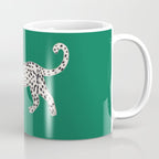 White leopard with red lips Coffee Mug Gallery Image 1