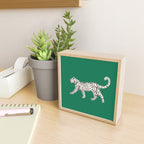 White leopard with red lips Mini Art Print Gallery Image 2