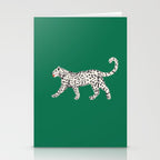 White leopard with red lips Stationery Card Gallery Image 2