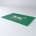 White leopard with red lips Rug Gallery Image 3