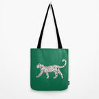 White leopard with red lips Tote Bag Gallery Image 2