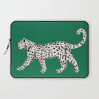 White leopard with red lips Laptop Sleeve Gallery Image 1