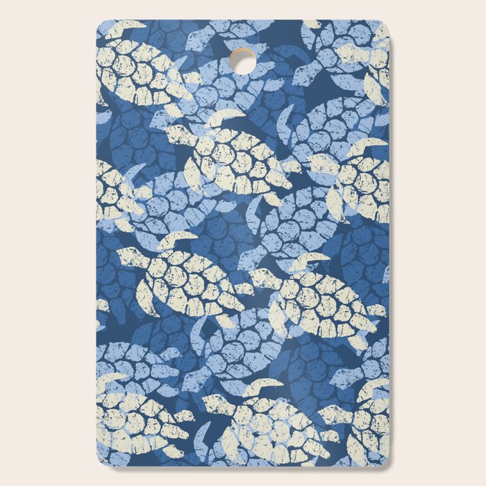 Honu Sea Turtle Hawaiian Tapa  Cutting Board Gallery Image 1