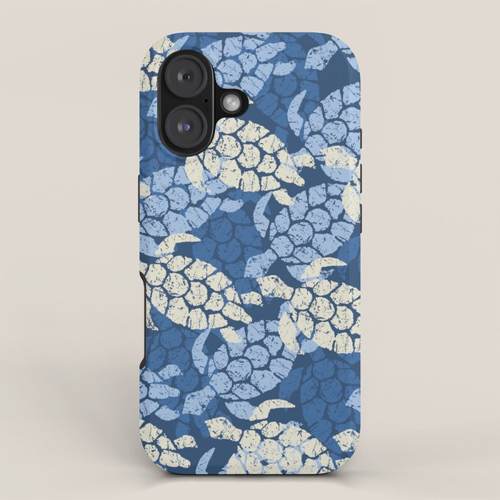 Honu Sea Turtle Hawaiian Tapa  iPhone Case Gallery Image 1