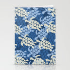Honu Sea Turtle Hawaiian Tapa  Stationery Card Gallery Image 2
