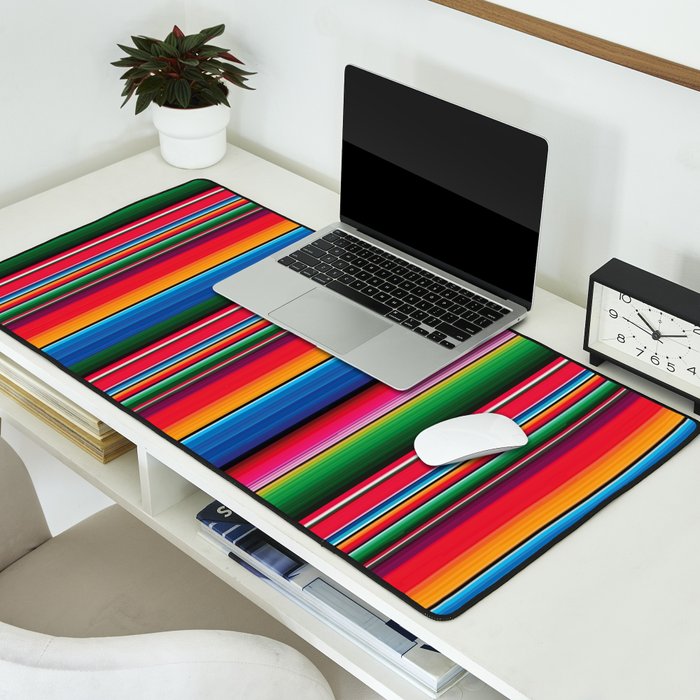 Serape Saltillo Red Desk Mat Gallery Image 2