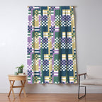 Abstract Block Mosaic R Window Curtain Gallery Image 5