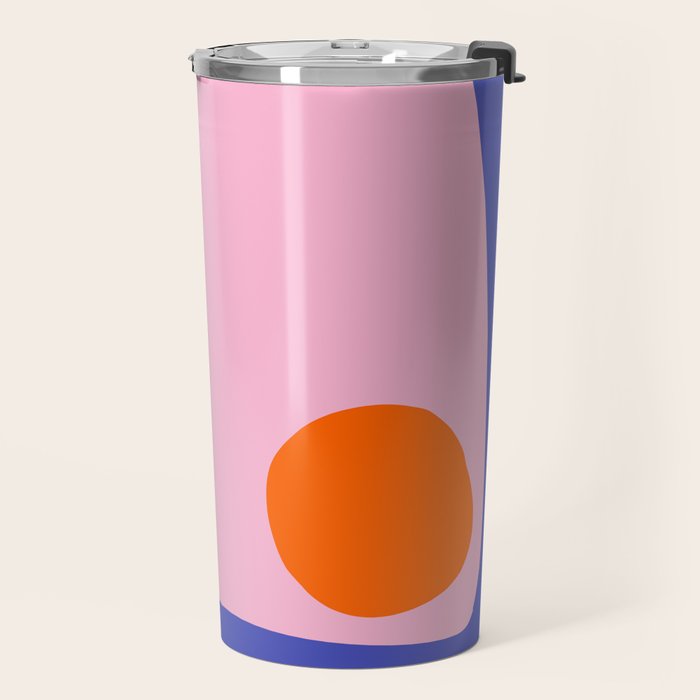 Abstract Modern Colorblock Travel Mug Gallery Image 2
