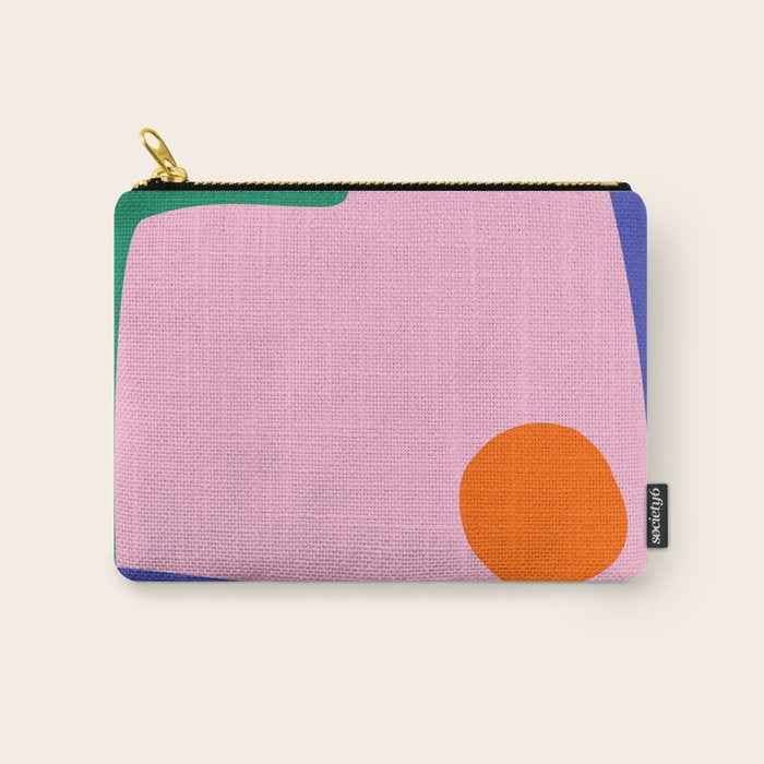 Abstract Modern Colorblock Carry All Pouch Gallery Image 1