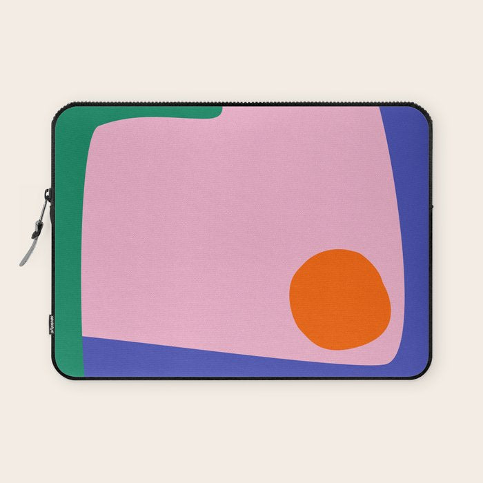 Abstract Modern Colorblock Laptop Sleeve Gallery Image 1