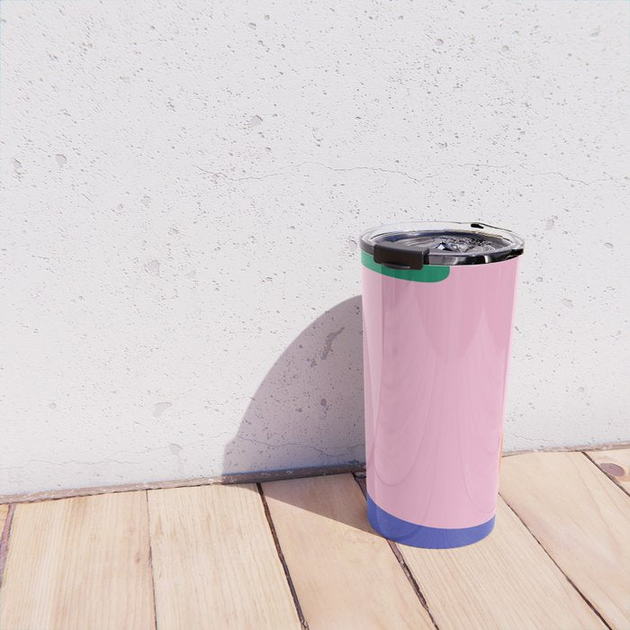 Abstract Modern Colorblock Travel Mug Gallery Image 4