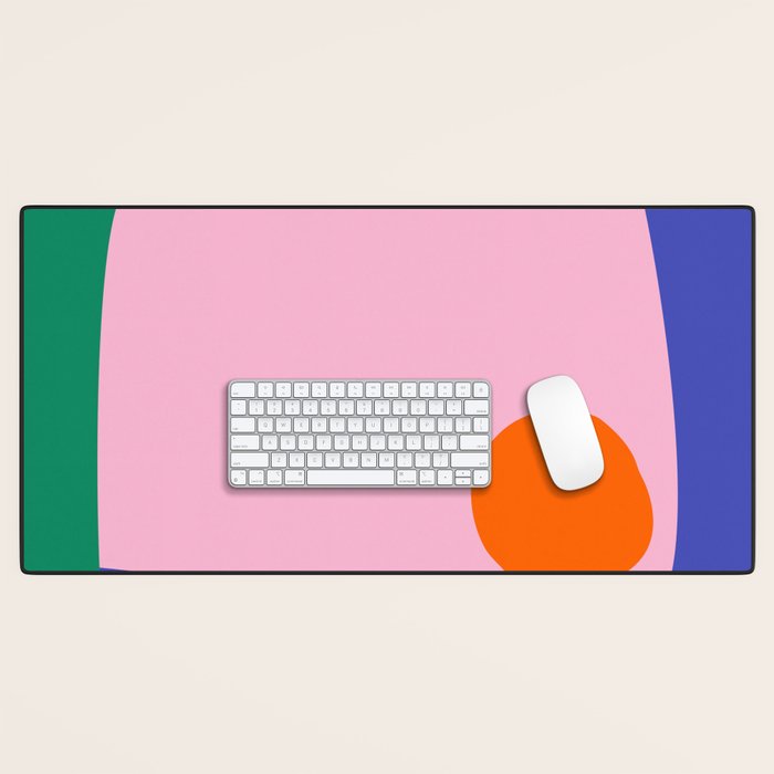 Abstract Modern Colorblock Desk Mat Gallery Image 1
