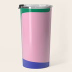 Abstract Modern Colorblock Travel Mug Gallery Image 3