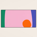 Abstract Modern Colorblock Desk Mat Gallery Image 3
