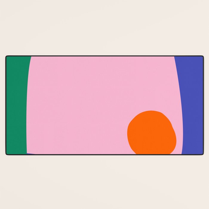Abstract Modern Colorblock Desk Mat Gallery Image 3