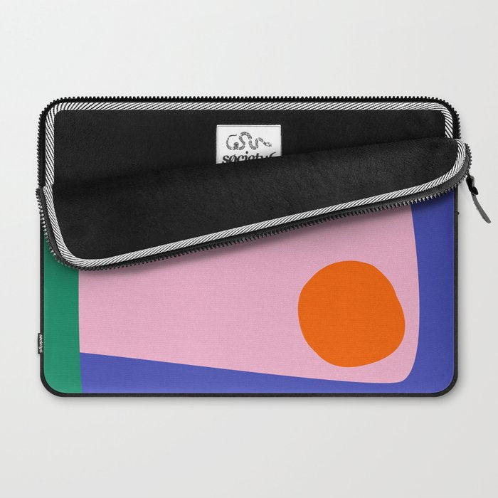 Abstract Modern Colorblock Laptop Sleeve Gallery Image 2