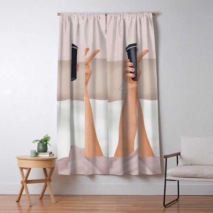 Morning Coffee IV Window Curtain Gallery Image 5