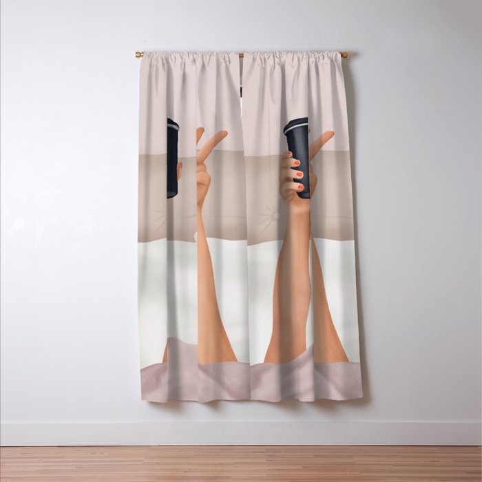 Morning Coffee IV Window Curtain Gallery Image 3