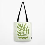 Olive green abstract  plants  Tote Bag Gallery Image 2