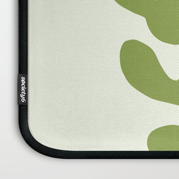 Olive green abstract  plants  Laptop Sleeve Gallery Image 3