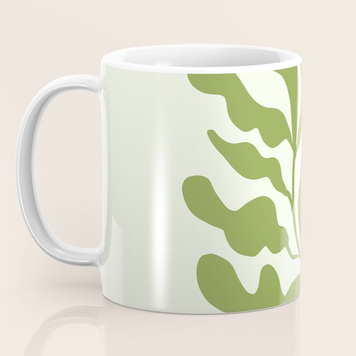 Olive green abstract  plants  Coffee Mug Gallery Image 3