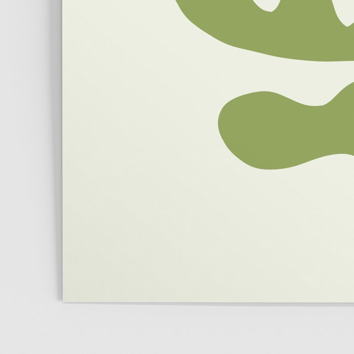 Olive green abstract  plants  Poster Gallery Image 3