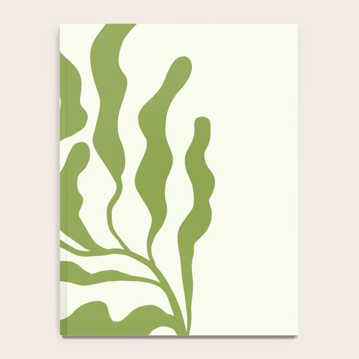 Olive green abstract  plants  Notebook Gallery Image 4