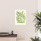 Olive green abstract  plants  Poster Gallery Image 2