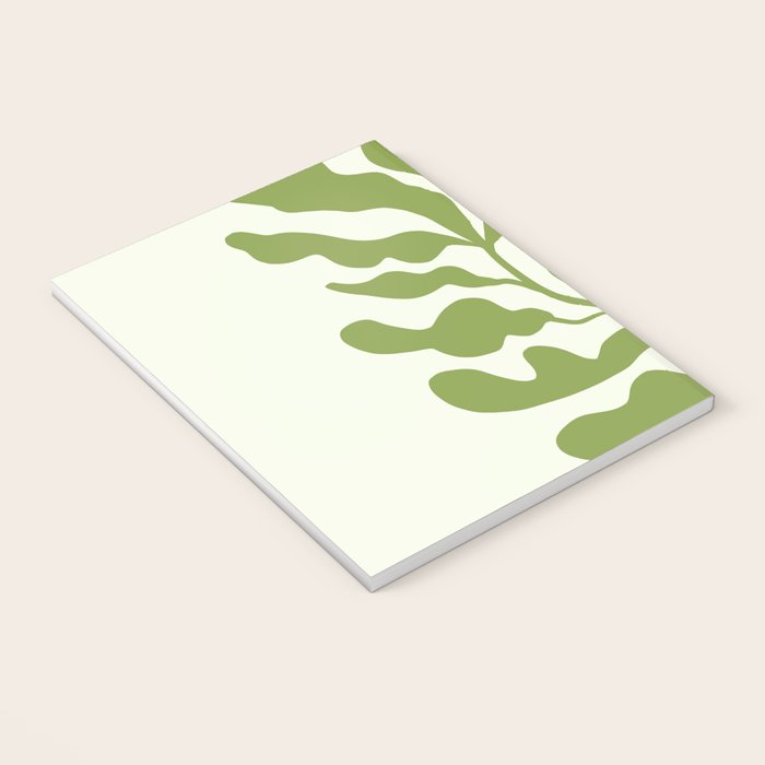 Olive green abstract  plants  Notebook Gallery Image 3