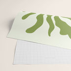 Olive green abstract  plants  Wrapping Paper Gallery Image 2