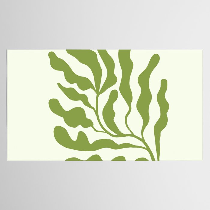 Olive green abstract  plants  Tablecloth Gallery Image 2