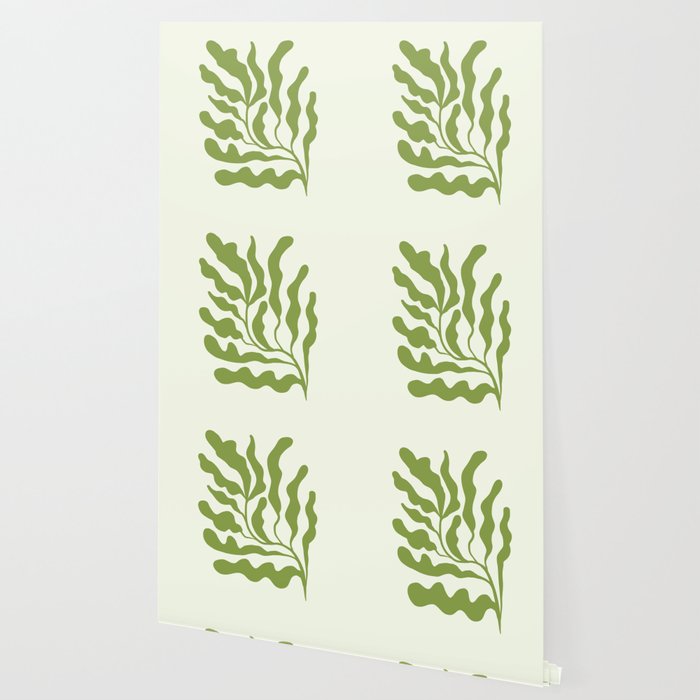 Olive green abstract  plants  Wallpaper Gallery Image 2