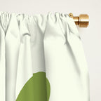 Olive green abstract  plants  Window Curtain Gallery Image 2