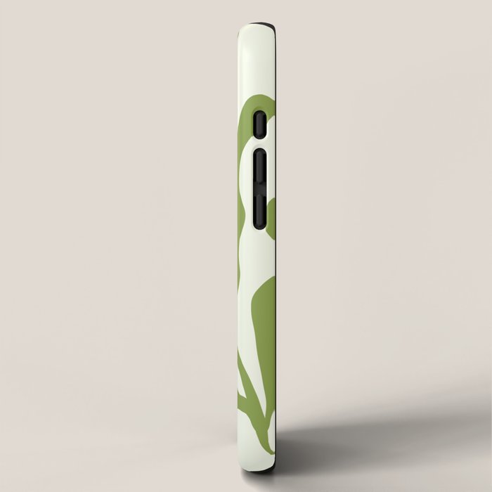 Olive green abstract  plants  iPhone Case Gallery Image 2