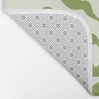 Olive green abstract  plants  Bath Mat Gallery Image 2