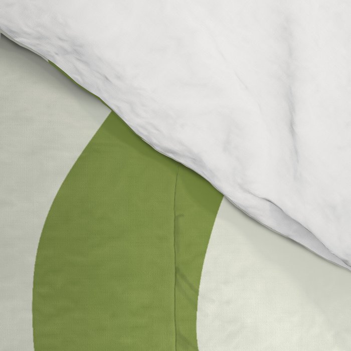 Olive green abstract  plants  Comforter Gallery Image 4