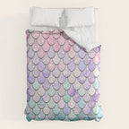 Mermaid Pastel Pink Purple Aqua Teal Comforter Gallery Image 6