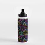 Colorful fun star doodle pattern Water Bottle Gallery Image 2