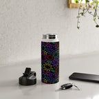 Colorful fun star doodle pattern Water Bottle Gallery Image 4
