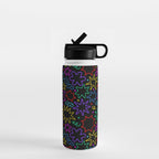 Colorful fun star doodle pattern Water Bottle Gallery Image 1