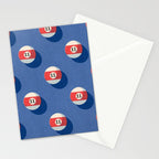 BALLS Billiards - pattern Stationery Card Gallery Image 2