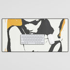 nude woman/ portrait Desk Mat Gallery Image 1