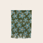Daisy Pop - Turquoise and Dark Green Wall Hanging Gallery Image 1