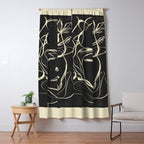 Abstract Face 89 Window Curtain Gallery Image 5