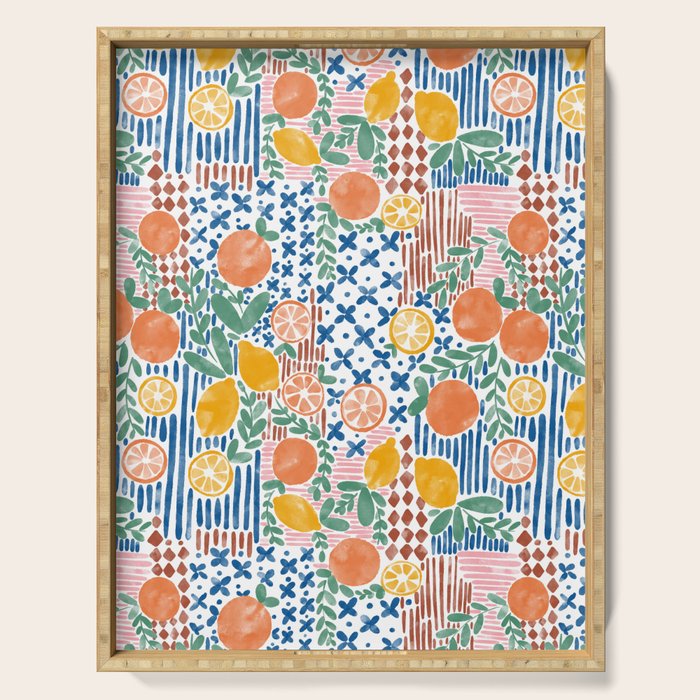 Mediterranean Fusion Citrus Serving Tray Gallery Image 1