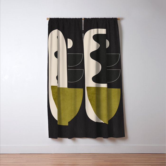 Abstract Minimal Shapes 122 Window Curtain Gallery Image 3